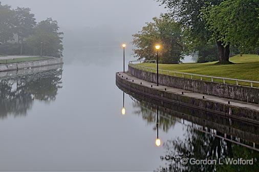 Foggy Rideau Canal_20473-5.jpg - Rideau Canal Waterway photographed at Smiths Falls, Ontario, Canada.